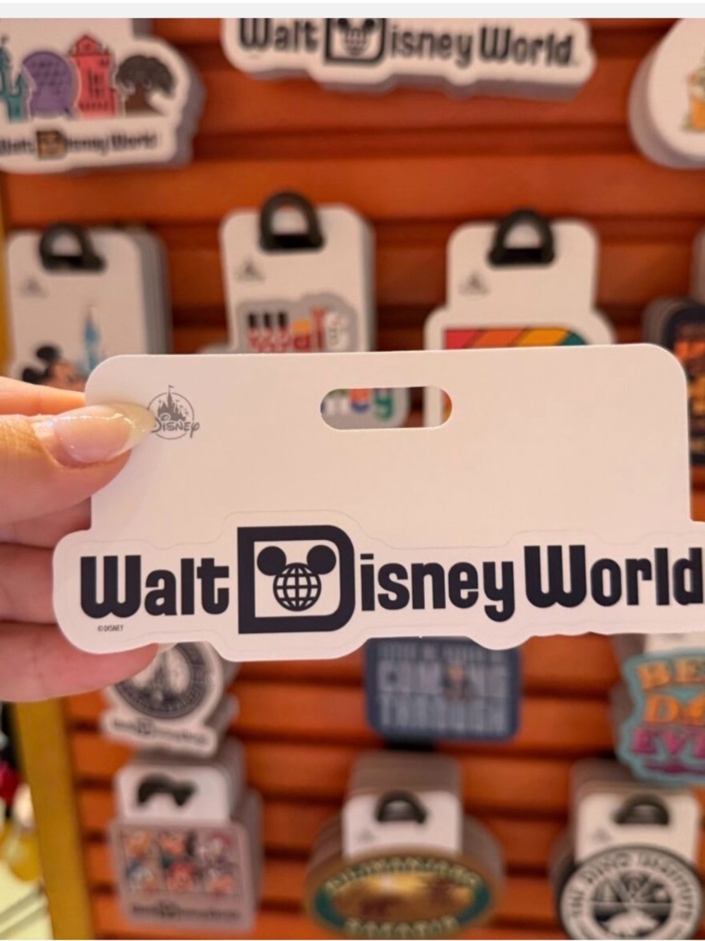 Disney Black & White Walt Disney World Logo Sticker